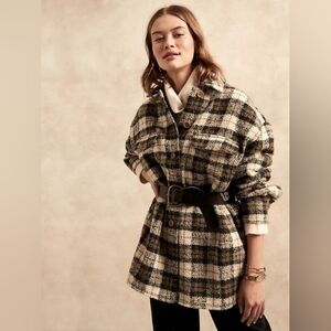 GAP Oversized Italian Bouclé Shirt Jacket